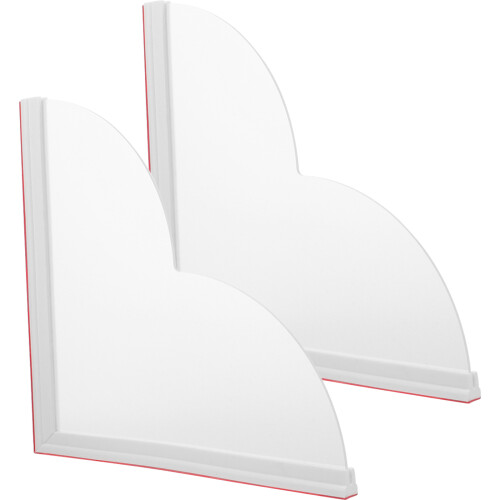 2pcs Acrylic Bathtub Corner Splash Guards Washbasin