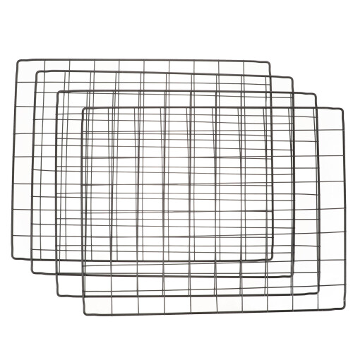 Raindrops  4 Pcs Dog Cage With Divider Splicing Mesh Fence Diy 2
