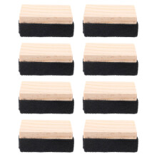 Raindrops Compact Wood Felt Eraser Multi, Lightweight And , 8pcs