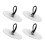 4 Pcs Low Volume Cymbal Orff Copper Cymbals Creative Finger 6