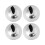 4 Pcs Low Volume Cymbal Orff Copper Cymbals Creative Finger 7
