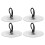4 Pcs Low Volume Cymbal Orff Copper Cymbals Creative Finger 3