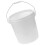 Pail With Lid Plastic White 1pack For Chemical Storage 10