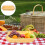 Mlins  Wicker Basket With Handle Fruit Vegetable Storage Rattan Bread 3