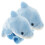 Animal Slap Bracelet Blue Dolphin 2pcs 1