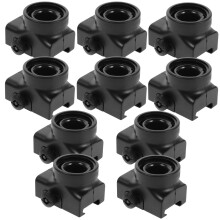 Balls Shooter Adapter Bottle Adapter Black Plastic 10pcs