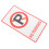 Warning No Parking Sign Aluminium Sheet 1pack 13.8x7.9in 11