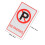 Warning No Parking Sign Aluminium Sheet 1pack 13.8x7.9in 2