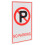 Warning No Parking Sign Aluminium Sheet 1pack 13.8x7.9in 5