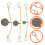 Raindrops Outdoor Practice Targets Assorted Color Enthusiasts 1 Set 5