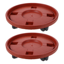 2St Plastic Plantenroller Met Dikke Basis Voor En Buiten