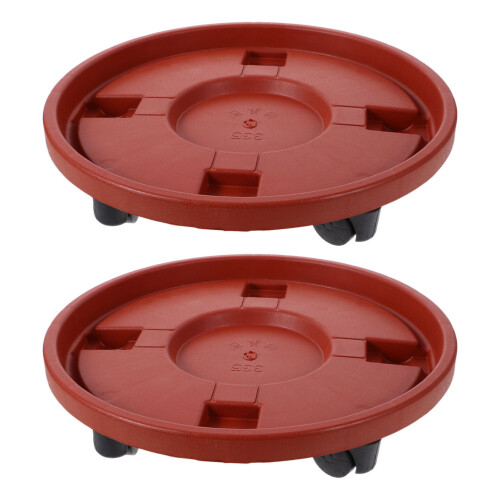 2St Plastic Plantenroller Met Dikke Basis Voor En Buiten