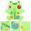 Frog Learning Toy Handmade Zip Button Toys Green 1set 4