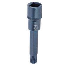 Stahlguss 1/2" Antriebsnuss Bit H12 Bluing 12-Kant Schlüsselzubehör