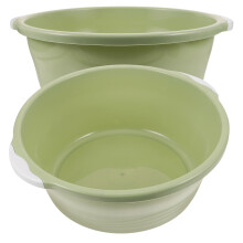 Laundry Bucket Green 2pcs 15.2*12.8in