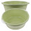 Laundry Bucket Green 2pcs 15.2*12.8in 1