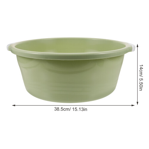 Laundry Bucket Green 2pcs 15.2*12.8in 1