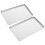 Stainless Steel Baking Tray Silver Multi-Purpose 2pcs 11
