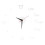 Simplicity Wall Clock Acrylic Silver Homeowners 1set 21.7in 2