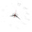 Simplicity Wall Clock Acrylic Silver Homeowners 1set 21.7in 1