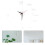Simplicity Wall Clock Acrylic Silver Homeowners 1set 21.7in 3