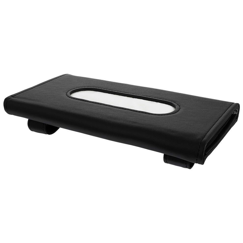 Sun Visor Napkin Holder Pu Car Visor Tissue Holder Backseat 3163543814002