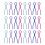 100 Pcs Plastic Half-Moon Bobbin Clip For Sewing Thread Roller Clamp 1