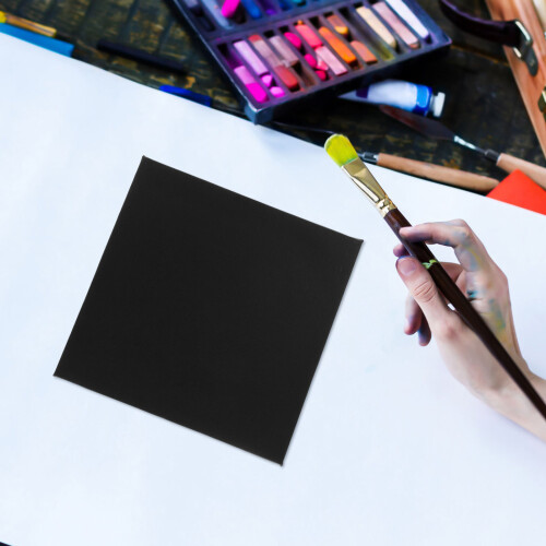 Black Cotton Canvas Panels 1set 2