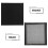 Black Cotton Canvas Panels 1set 8