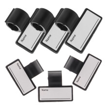 6 Pcs Badge Holder Clips Name Stethoscope Marker Blank Labels Id Card