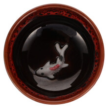 Inkwell Ceramic Ink Dish Wine Red 1pack For Calligraphy Lovers