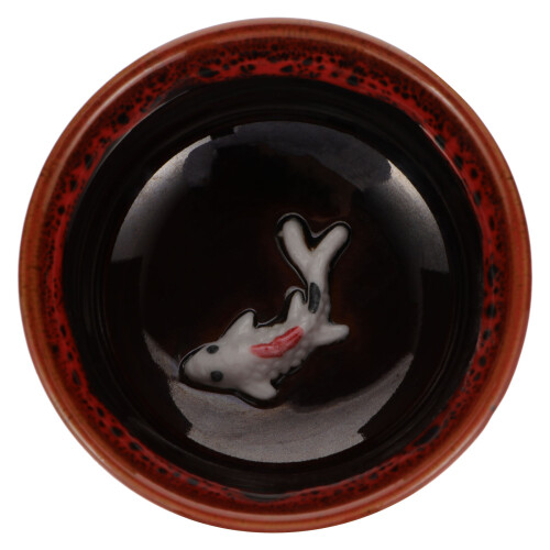 Inkwell Ceramic Ink Dish Wine Red 1pack For Calligraphy Lovers