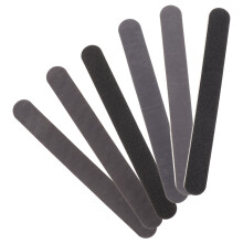 Raindrops 6 Pcs Parts Rod Model Sanding Strip 18.00x2.00x0.50cm Black