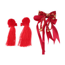 3 Pcs Chinese Style Hairpin Baby Toddler Tassel Rings For Children
