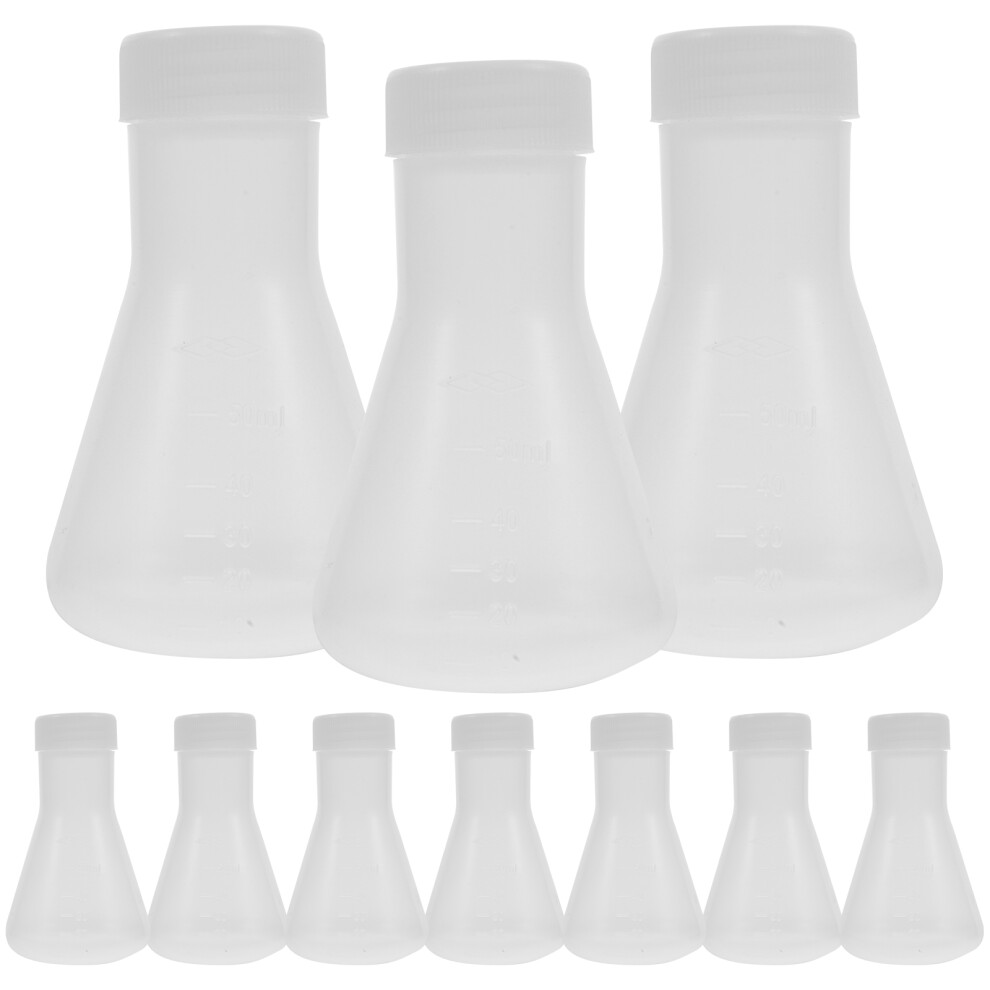 Erlenmeyer Flask Pp Plastic 10pcs-image-OPC-PK8H8Y8-NEW