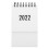 Mini Calendar White 1pcs 3.3x3in 9