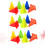 24pcs Workout Cones Fluorescent For Kids Exercise Equipment 7