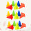 24pcs Workout Cones Fluorescent For Kids Exercise Equipment 10
