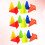 24pcs Workout Cones Fluorescent For Kids Exercise Equipment 9