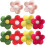 Mini Felt Flowers Wool Flower Ornament Red 10pcs 1