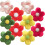Mini Felt Flowers Wool Flower Ornament Red 10pcs 3