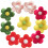 Mini Felt Flowers Wool Flower Ornament Red 10pcs 5