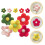 Mini Felt Flowers Wool Flower Ornament Red 10pcs 10