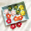Mini Felt Flowers Wool Flower Ornament Red 10pcs 6
