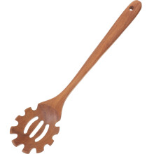 1 holz spaghettilöffel nudelsieb filter (khaki, zufälliger )
