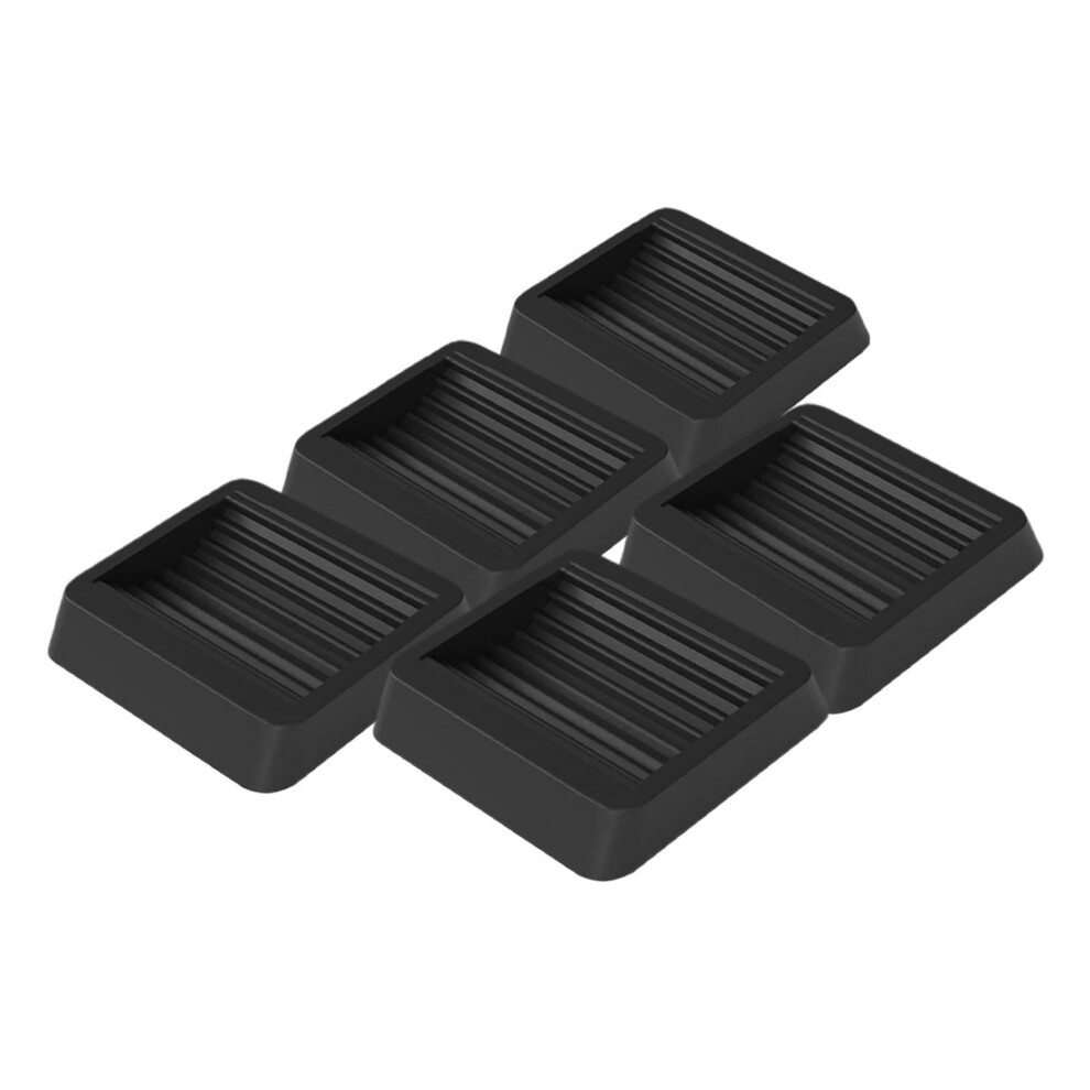 5set Non Skid Pads For Chair Wheel Wheel Slot Pad Tpu Black-image-OPC-PK8HBB2-NEW