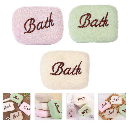 3pcs Bath Sponges Infant Bath Sponges Practical Newborn Tools 2