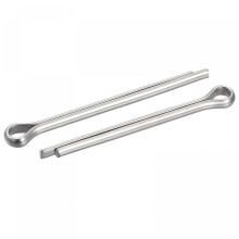 8 Pieces Stainless Steel Clip Fastener Split Splint 6 x 80 mm for Car Repair, Durable Silver Fastening Solution