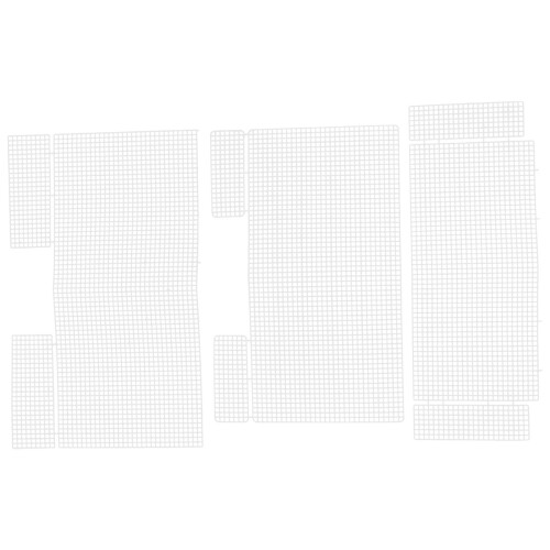 Handbag Plastic Mesh Sheet White 3 Sheets