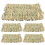 5 Pcs Straw Rabbit Mat Grass Mat Woven Bed Mat Rabbit Mat 2